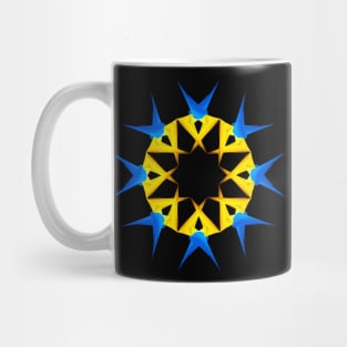 Yellow and blue Star Mug